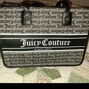 Juicy Couture Fashionista Tote, Black Beige, NWT! JC